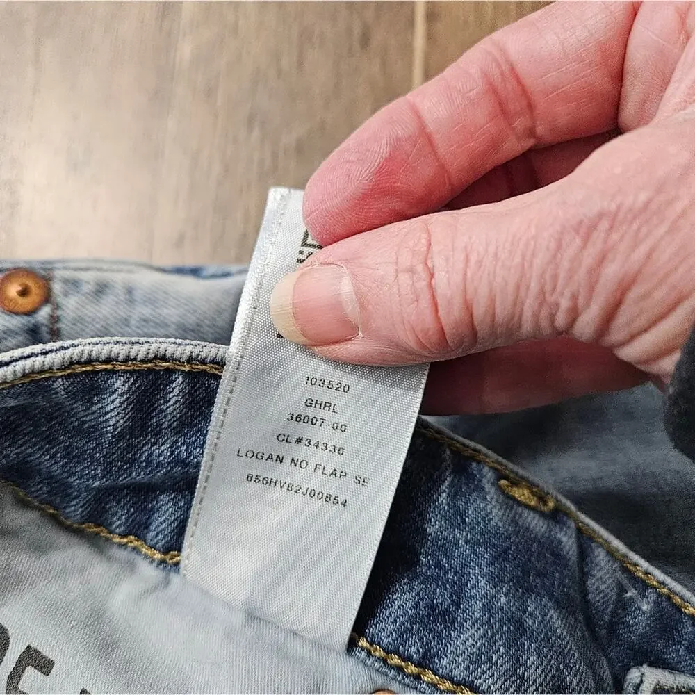 True Religion Mens Denim Blue Jeans Logan Relaxed Taper World Tour‎ 38 Classic
